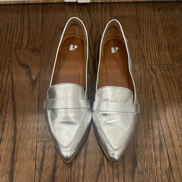 BP Kali-Lea Silver Metallic Flats SIZE 7.5 - Picture 1 of 7